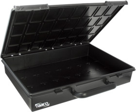 ESD assortment box, without drawers, black, (W x D) 338 x 261 mm, ESD ASSORTER 55 4X8-0