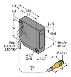 Czujnik światła Turck PD45VP6C100Q 3046289 1 szt.