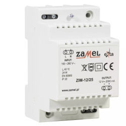Zasilacz impulsowy 12V 2,0A 24W ZIM-12/25 EXTA