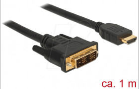 85582 Cable DVI 18+1 male > HDMI-A male 1 m black