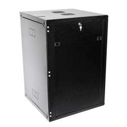 Szafa wisząca 19 18U/400mm drzwi pełne otwierane boki RAL 9005 BOCK-019-180-400-DP-C