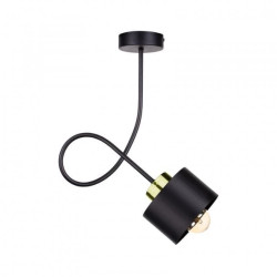 Lampa sufitowa nowoczesna 1xE27 SIMPLY BLACK/GOLD