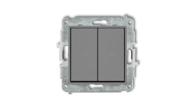 Mini Przycisk Żaluzjowy Szary Mat 27Mwp-8