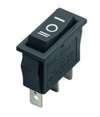 Przełącznik kołyskowy ON-OFF-ON czarny