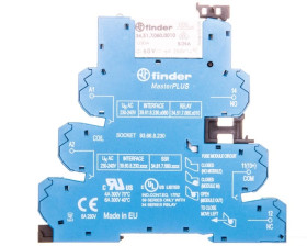 Przekaźnikowy moduł sprzęgający 6,2mm MasterPLUS 1P 6A 220-240V AC styki AgNi zaciski sprężynowe 39.61.8.230.0060