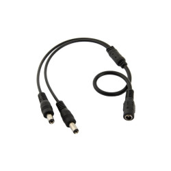 GNIAZDO DC 2,1/5,5 NA 2x WTYK 2,1/5,5 ROZGAŁĘŹNIK DC