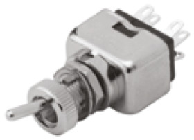 Przełącznik obrotowy Wł.-wł. SPDT EOZ Montaż panelowy długość przełącznika 6.35mm