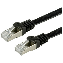 Value 21.99.0971 RJ45 CAT 6 Network cable 1m Black