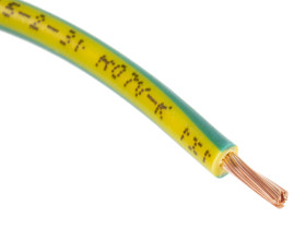 Przewód montażowy 1,5mm² Zielony/Żółty RS PRO PVC 16 AWG 750 V dł. 100m 27/0,25 mm +70°C IEC 60332-1