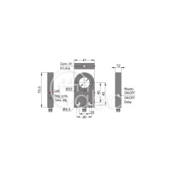 Czujnik indukcyjny z otworem SIA22-CE NPN NO H1 R, SIA000123