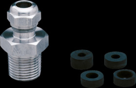 Compression fitting, 1 bar/0.1 MPa, Ø 6-Ø 10 mm, 1/2&quot; NPT for process sensors, E30025