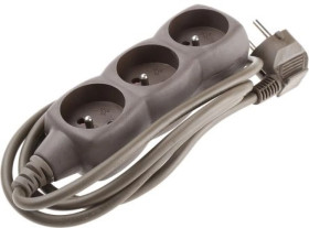 Przedłużacz 3-gniazda 250 V Typ E - gniazdo francuskie 1.5m 296292