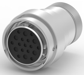 Socket, 19 pole, straight, natural, HD36-24-19SN-L005