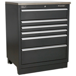 Sealey APMS03 Modular Floor Cabinet 6 Drawer 775mm Heavy-Duty