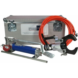 Zestaw do bezpiecznego cięcia z manometrem FI: 95mm / do 30KV / Nożyce hydrauliczne do bezpiecznego cięcia kabli GIS-V-FP/95