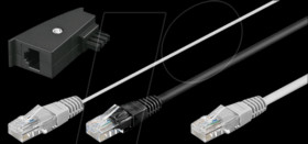 95286 Y-cable for Fritzbox (VoiP), 3.0 m incl. TAE adpt.