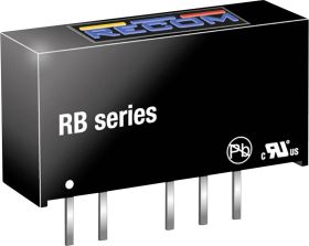 RECOM RB-2424S Przetwornica DC/DC, do PCB RB-2424S, SIP-7, 1 W, 42 mA, 1 szt.