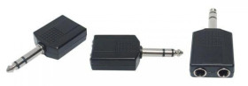Redukcja wt.Jack 6,3/2gn.Jack 6,3 stereo plastik