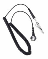 ANTY-KAB10M1-1.5 Przewód łączeniowy ESD, długość 1.5m, zatrzask żeński 10mm - banan, krokodylek, rezystancja 1M