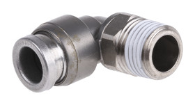 Złączka pneumatyczna R 1/8 męskie Wciskane 6 mm SMC Adapter gwintowany kolankowy R 1/8 męskie