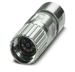 Złącze wielostykowe przemysłowe 8-pinowe M17 Montaż na kablu Gniazdo Phoenix Contact