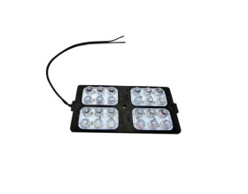 LAMPA OSTRZEGAWCZA CZERWONO NIEBIESKA 24 LED 49x105mm