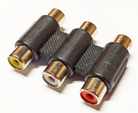 Adapter - łącznik RCA (chinch) potrójny