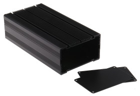 Obudowa radiatora, aluminiowa wysokość zew: 60,5 mm szerokość zew: 105 mm długość zew: 200 mm 200 x 105 x 60.5mm