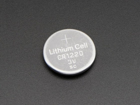 Adafruit CR1220 12mm Diameter - 3V Lithium Coin Cell Battery