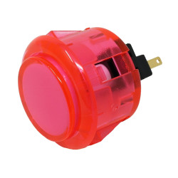 Arcade Button - 30mm Translucent Pink