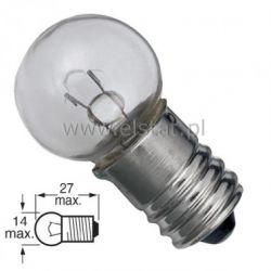 Żarówka 6V rowerowa do światła tylnego 5W; E10