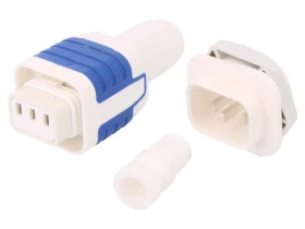 Złącze zasilające AC lutowanie,zacisk śrubowy 4455,4761 10A 4312.0013