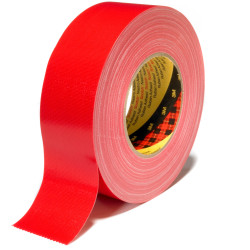 3M 7000111486 Universal High Strength Fabric Tape 389, 50 mm x 50 m, Red