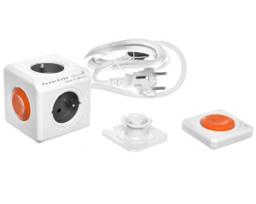 Przedłużacz PowerCube 4x230V z wyłącznikiem i pilotem 1,5m pomarańczowy 1522/FREXRM