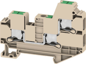 Through terminal block, snap-in, 6.0 mm², 41 A, 8 kV, dark beige, 3037410000