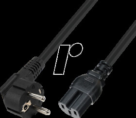 7195-1,0M Hot condition power cable, CEE 7/7 to C15 H05RR-F, 3x1.00 mm²