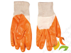 Rękawice robocze 10.5" dzianina bawełniana powlekana kauczukiem nitrylowym 83S202 TOPEX