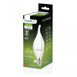 Żarówka LED E14 BA35 5W = 40W 470lm 4000K Neutralna 180 LUMILED