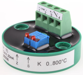 Przetwornik temperatury wy: Termopara typu K 24 V