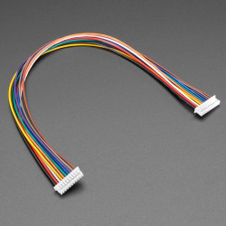 1.25mm Pitch 10-pin Cable 20cm long 1:1 Cable - Molex PicoBlade Compatible