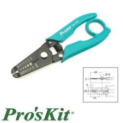 Ściągacz izolacji precyzyjny, AWG 20-10, 156mm, 8PK-3002D Proskit