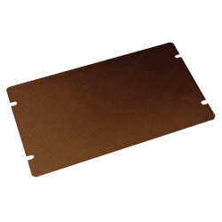 Hammond 1431-12BK3 Steel Chassis Bottom Plate, Black (178 x 127 x 1mm)