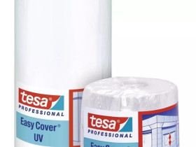 Pikowana folia zabezpieczająca Easy Cover + taśma tynkarska 4398 na zew. 14m:1800mm