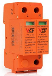 Ogranicznik przepięć Typ T2 2P 20kA - 40kA polskie badania