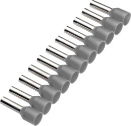 Cimco 187501 Końcówka rurkowa 0.75 mm² z częściową izolacją szary 500 szt.