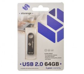 PENDRIVE 64GB STORAGE SLIM GRAFIT