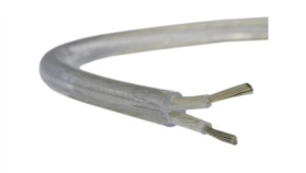 Przewód Prądowy H03vv-F / Omy 300V 2X0,5 Przezroczysty Linka Alkri /100M/