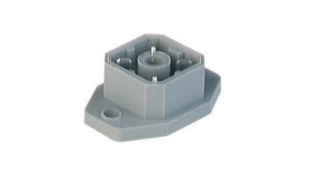 Złącze Zasilające Panelowe Męski Montaż Tylny Pcb Z Kołnierzem 4-Pinowy 50V...