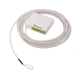 Gniazdo światłowodowe abonenckie OUT-4 4xSC/APC 30m B2ca OUT-4-4433-30-B2
