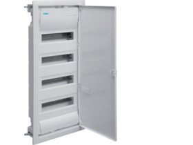 Rozdzielnica podtynkowa karton-gips 48 modułowa 4x12M drzwi pełne IP30 VOLTA (G+K) VH48NE HAGER